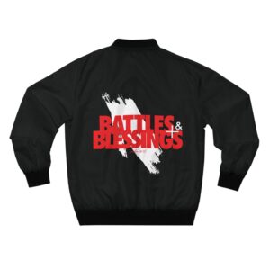 "Battles and Blessings Windbreaker Jacket – Resilient Faithwear | Inspirational Streetwear for Men & Women"