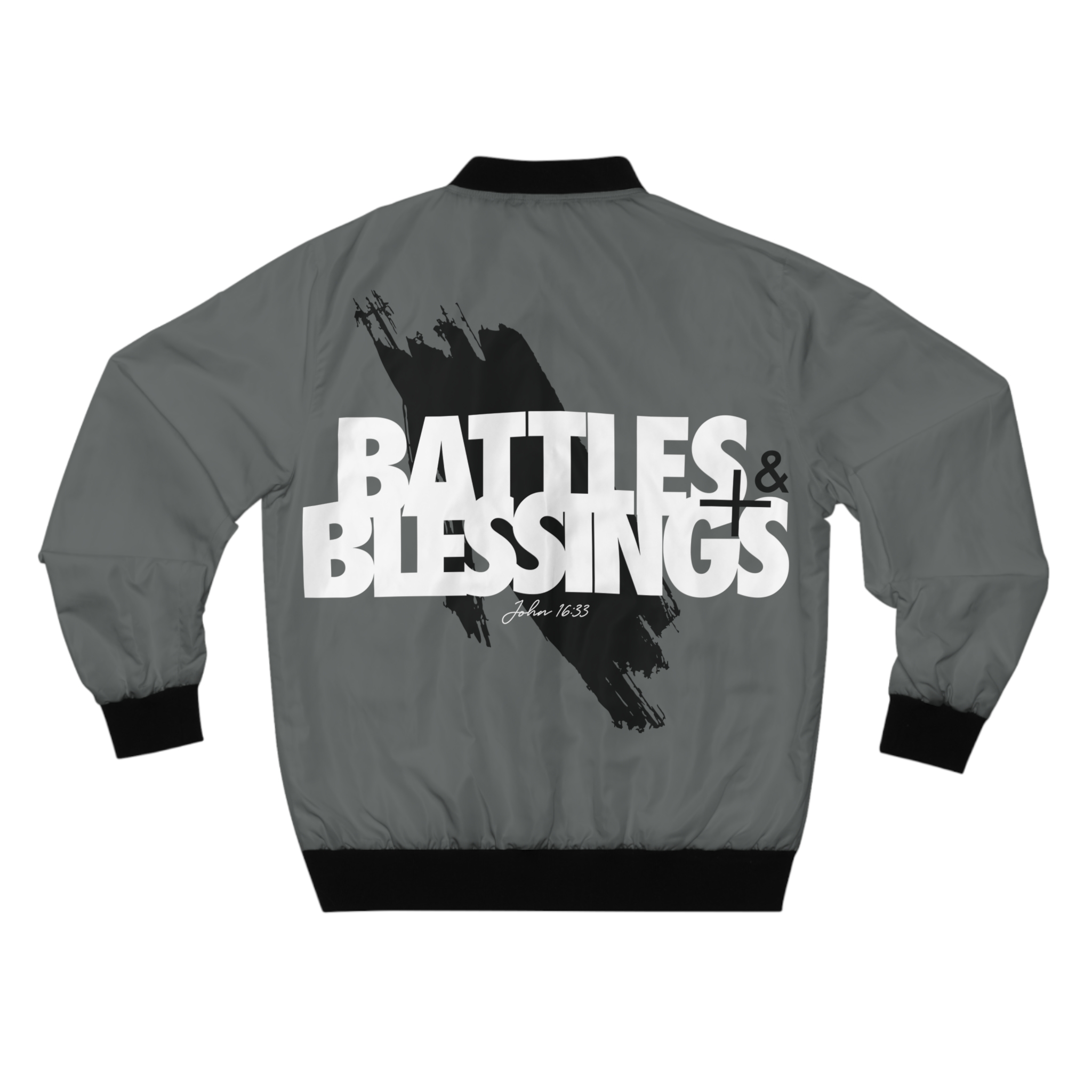 "Battles and Blessings Windbreaker Jacket – Resilient Faithwear | Inspirational Streetwear for Men & Women" - Image 3